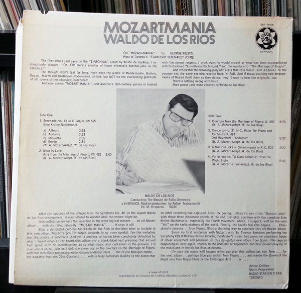 Waldo De Los Rios - Mozartmania | Daffodil Records (SBA-16005) - 2 Waldo De Los Rios - Mozartmania | Daffodil Records (SBA-16005) - 2