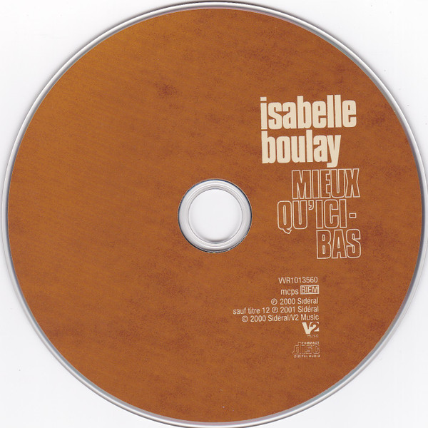 Isabelle Boulay - Mieux Qu'ici-Bas | Sidéral (VVR1013560) - 3