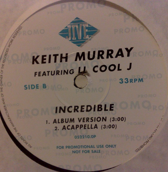 Keith Murray - Incredible | Jive (052210.OP) - 2 Keith Murray - Incredible | Jive (052210.OP) - 2