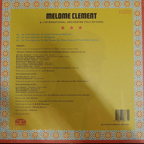 Clément Mêlomê , T.P. Orchestre Poly-Rythmo - Zo Tche Kpo Do Te | Canopy Records (CNPY010) - 2