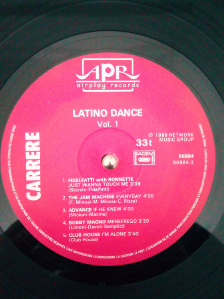 Various - Latino Dance Vol 1 - Dance Music From Italy | Carrere (66 884) - 3
