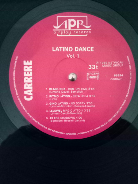 Various - Latino Dance Vol 1 - Dance Music From Italy | Carrere (66 884) - 2