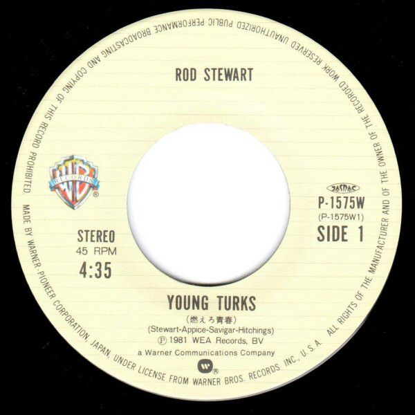 Rod Stewart - Young Turks | Warner Bros. Records (P-1575W) - 3
