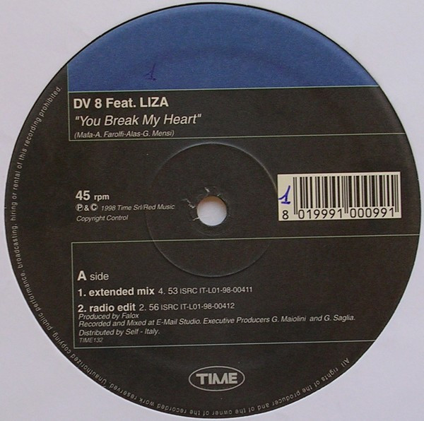DV 8 Feat. Liza - You Break My Heart | TIME (TIME 132) - 2