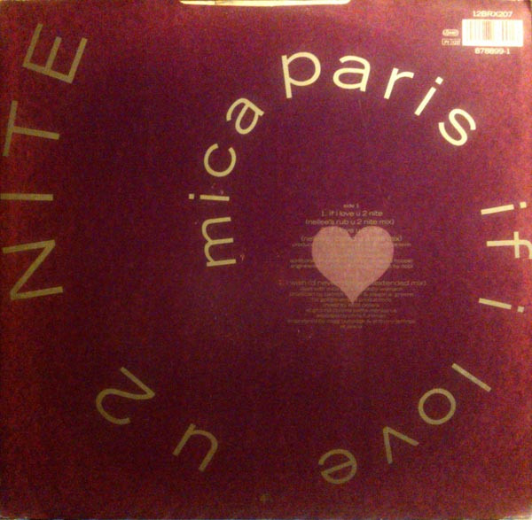 Mica Paris - If I Love U 2 Nite | 4th & Broadway (12 BRX 207) - 2 Mica Paris - If I Love U 2 Nite | 4th & Broadway (12 BRX 207) - 2