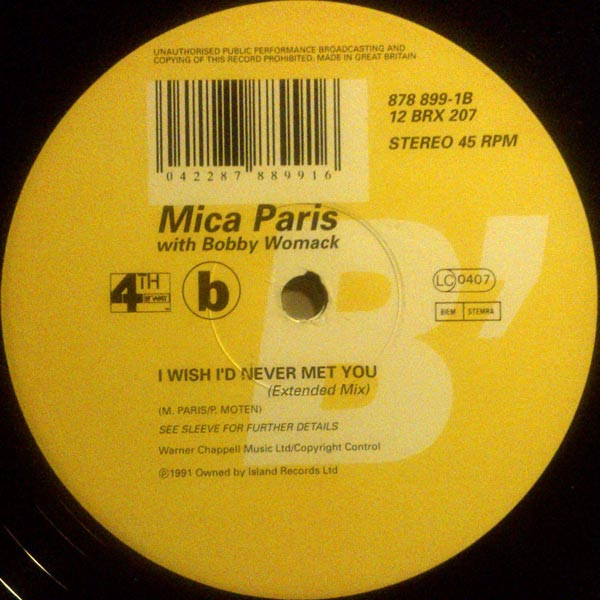 Mica Paris - If I Love U 2 Nite | 4th & Broadway (12 BRX 207) - 4 Mica Paris - If I Love U 2 Nite | 4th & Broadway (12 BRX 207) - 4
