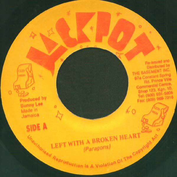 The Paragons / I-Roy - Left With A Broken Heart / Devil's Brother In Law | Jackpot (none)