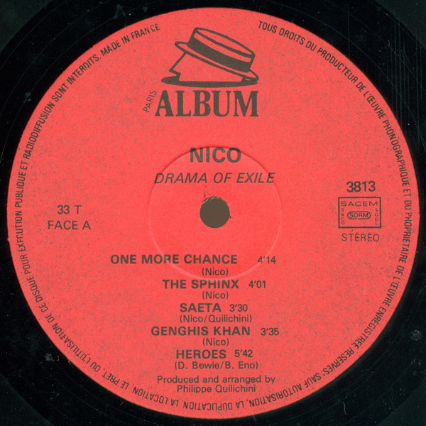 Nico - The Drama Of Exile | Invisible Records (C 3813) - 3 Nico - The Drama Of Exile | Invisible Records (C 3813) - 3