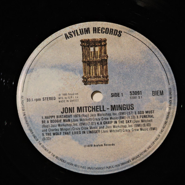 Joni Mitchell - Mingus | Asylum Records (53091) - 4 Joni Mitchell - Mingus | Asylum Records (53091) - 4