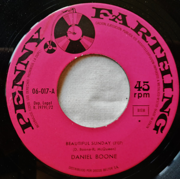 Daniel Boone - Beautiful Sunday | Penny Farthing (06-017) - 3