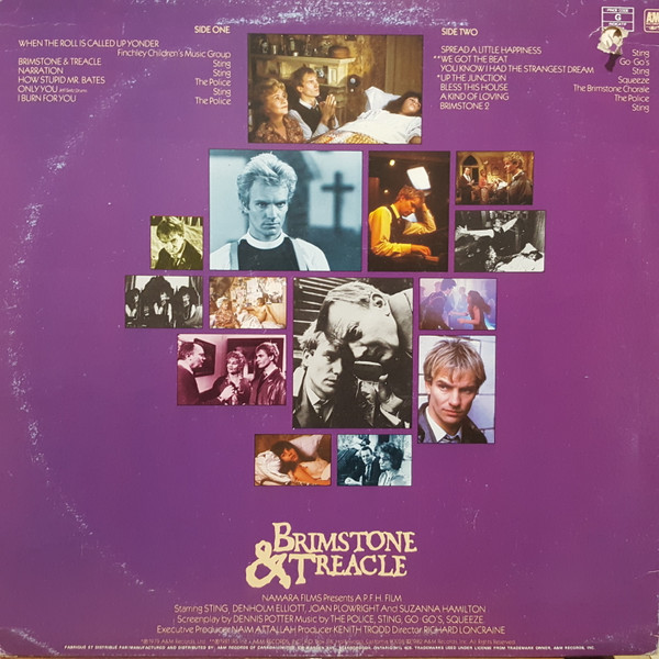 Various - Brimstone & Treacle (Original Soundtrack Album) [Vinyl] | A&M Records (SP-04915) - 2