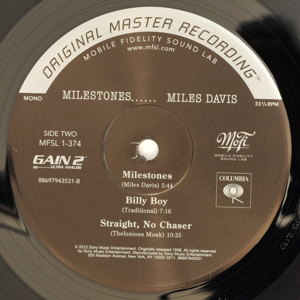 Miles Davis - Milestones | Mobile Fidelity Sound Lab (MFSL 1-374) - 4