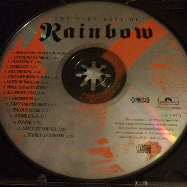 Rainbow - The Very Best Of Rainbow [CD] | Polydor (537 687-2) - 3