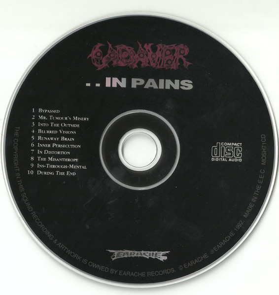Cadaver - ...In Pains CD | Earache (MOSH 71 CD) - 3