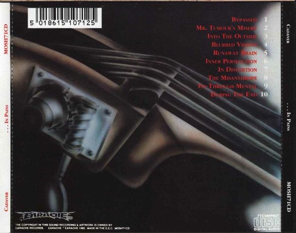 Cadaver - ...In Pains CD | Earache (MOSH 71 CD) - 2