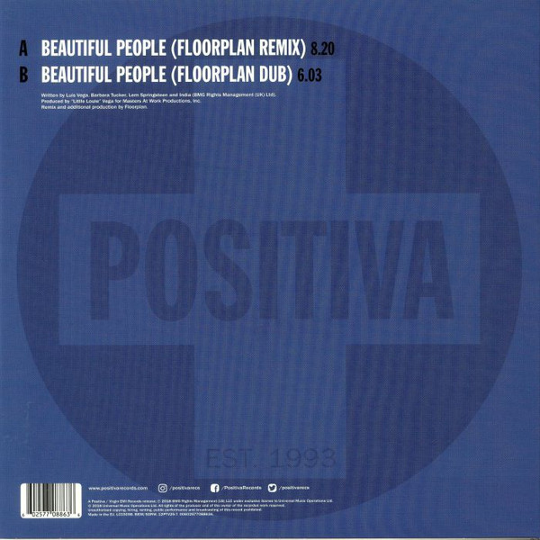 Barbara Tucker - Beautiful People (Floorplan Remix) | Positiva (12PTV-257) - 2 Barbara Tucker - Beautiful People (Floorplan Remix) | Positiva (12PTV-257) - 2