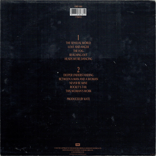 Kate Bush - The Sensual World | EMI (EMD 1010) - 2