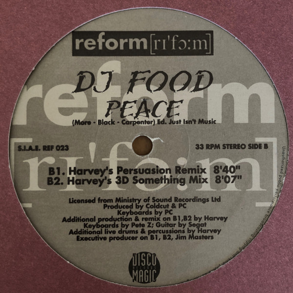 DJ Food - Peace | Reform (REF 023) - 3