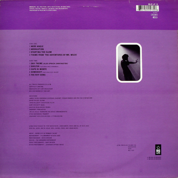 The James Taylor Quartet - Absolute - J.T.Q. Live | Big Life (BLR LP 13) - 2