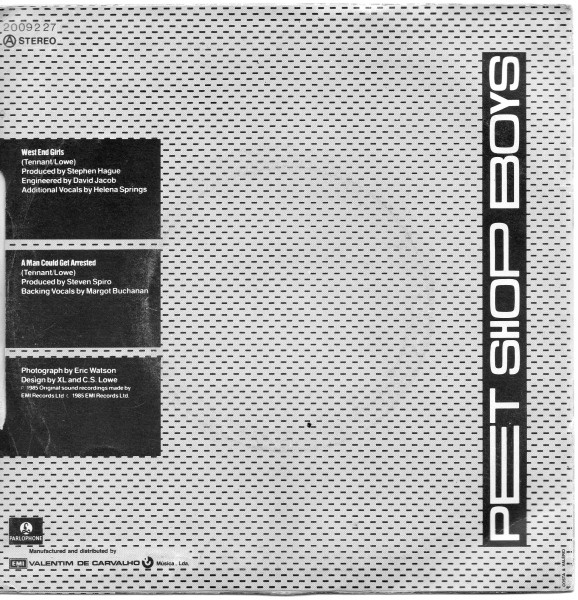 Pet Shop Boys - West End Girls | Parlophone (2009227) - 2
