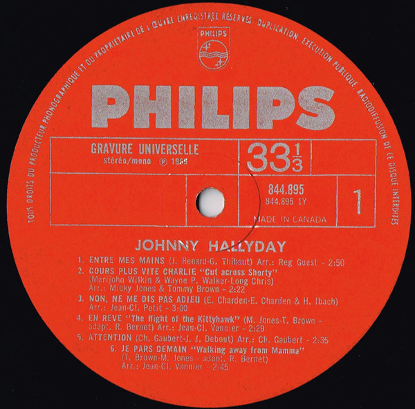 Johnny Hallyday - Rêve Et Amour | Philips (844.895) - 4