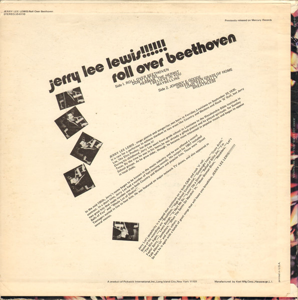 Jerry Lee Lewis - Roll Over Beethoven !!! | Hilltop (JS-6110) - 2 Jerry Lee Lewis - Roll Over Beethoven !!! | Hilltop (JS-6110) - 2