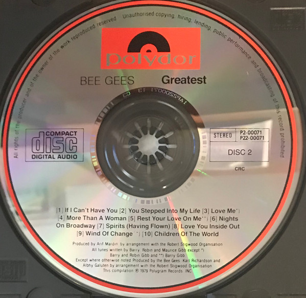 Bee Gees - Greatest | Polydor (P2-00071) - 3 Bee Gees - Greatest | Polydor (P2-00071) - 3