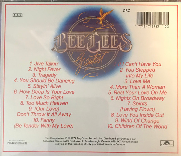 Bee Gees - Greatest | Polydor (P2-00071) - 2 Bee Gees - Greatest | Polydor (P2-00071) - 2