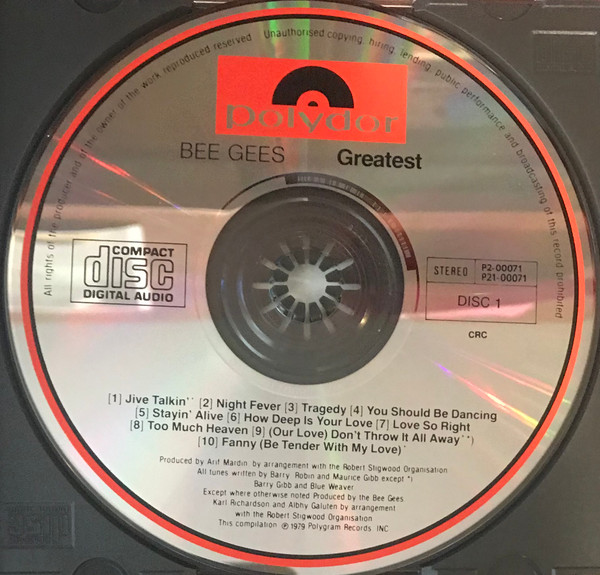 Bee Gees - Greatest | Polydor (P2-00071) - 4 Bee Gees - Greatest | Polydor (P2-00071) - 4