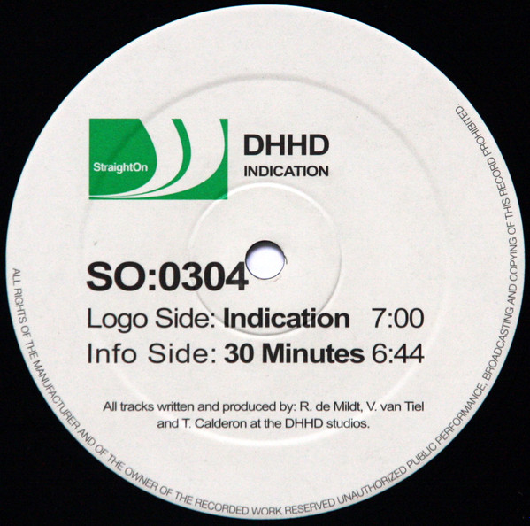 DHHD - Indication | StraightOn Recordings (SO:0304) - 3