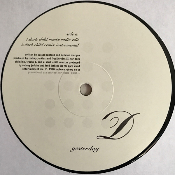 Debelah Morgan - Yesterday | Motown (DBLAH 1) - 3
