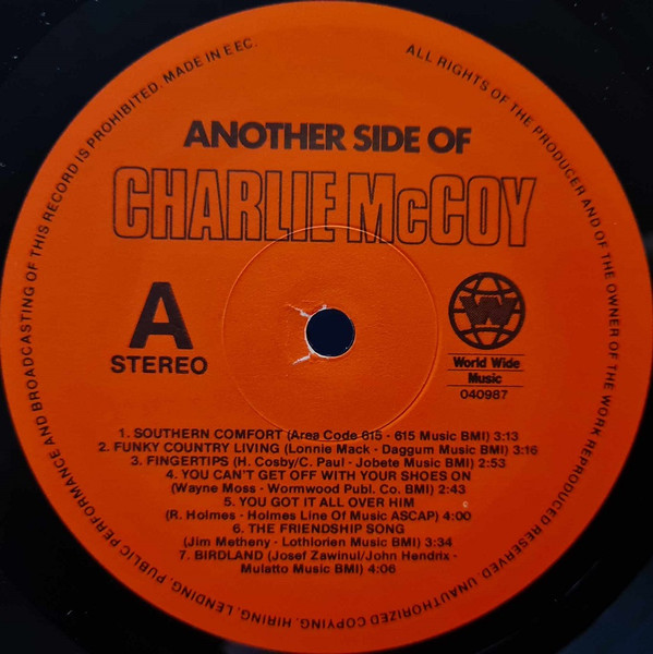 Charlie McCoy - Another Side Of Charlie McCoy | World Wide Music (040987) - 3 Charlie McCoy - Another Side Of Charlie McCoy | World Wide Music (040987) - 3