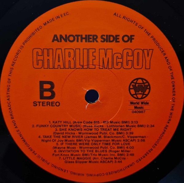 Charlie McCoy - Another Side Of Charlie McCoy | World Wide Music (040987) - 4 Charlie McCoy - Another Side Of Charlie McCoy | World Wide Music (040987) - 4