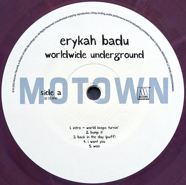 Erykah Badu - Worldwide Underground | Motown (00602435946054) - 3