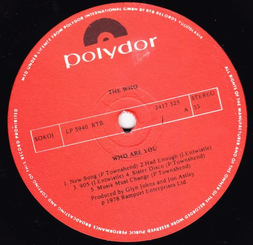 The Who - Who Are You | PGP RTB (LP 5940) - 3