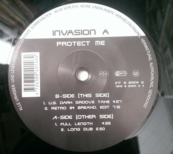 Invasion A - Protect Me | Blow Up (INT 8 84914 6) - main