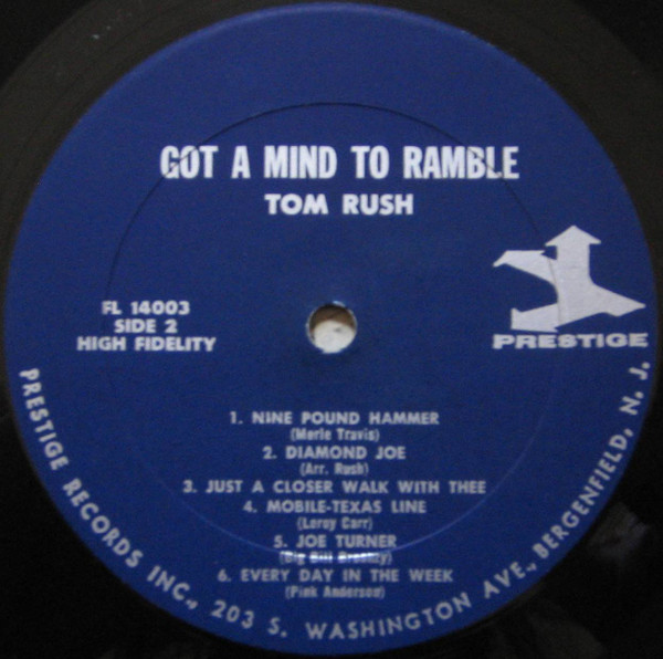 Tom Rush - Got A Mind To Ramble | Prestige Folklore (FL 14003) - 4 Tom Rush - Got A Mind To Ramble | Prestige Folklore (FL 14003) - 4