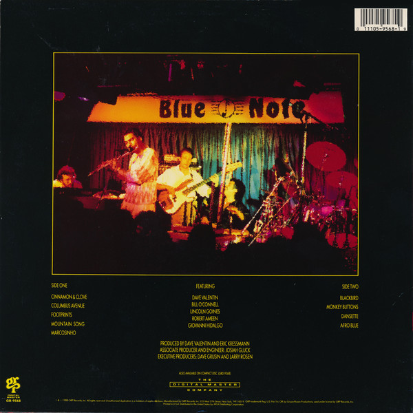 Dave Valentin - Live At The Blue Note | GRP (GR-9568) - 2 Dave Valentin - Live At The Blue Note | GRP (GR-9568) - 2