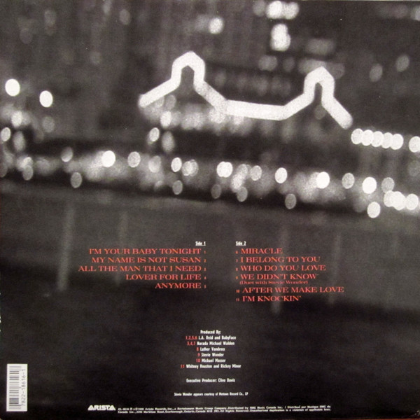 Whitney Houston - I'm Your Baby Tonight | Arista (AL-8616) - 2