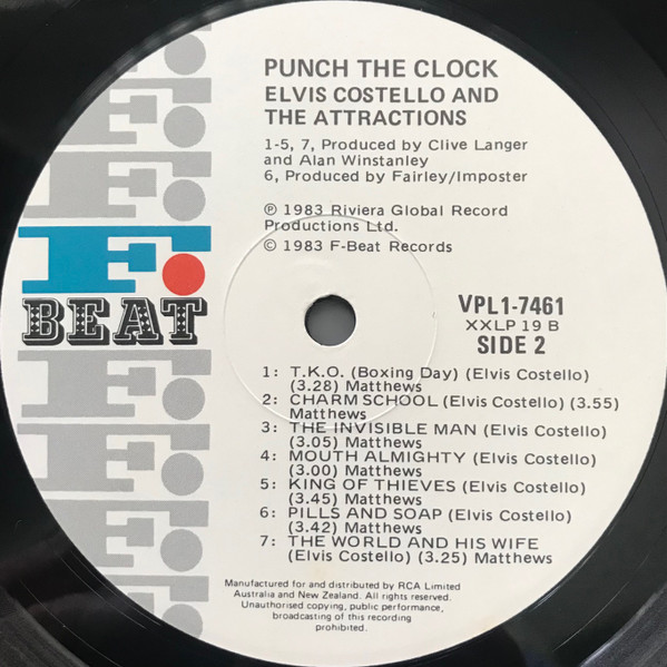 Elvis Costello & The Attractions - Punch The Clock | F-Beat (VPL1 7461) - 4 Elvis Costello & The Attractions - Punch The Clock | F-Beat (VPL1 7461) - 4