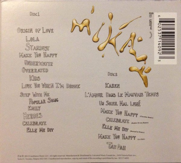 MIKA - The Origin Of Love (2CD - Deluxe Edition) [CD] | Island Records Group (0253714092) - 2