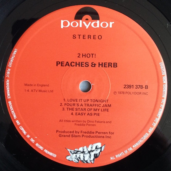 Peaches & Herb - 2 Hot! | Polydor (2391 378) - 3 Peaches & Herb - 2 Hot! | Polydor (2391 378) - 3