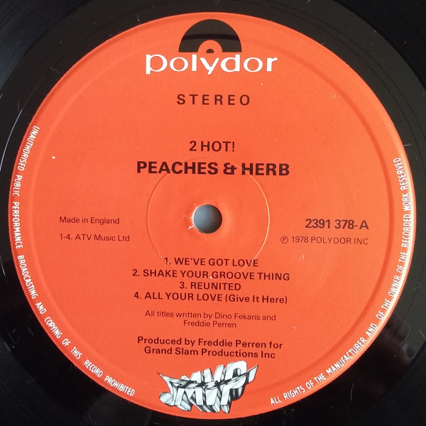 Peaches & Herb - 2 Hot! | Polydor (2391 378) - 2 Peaches & Herb - 2 Hot! | Polydor (2391 378) - 2