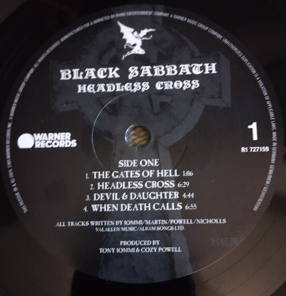 Black Sabbath - Headless Cross [Vinyl] | Warner Records (R1 727159) - 3