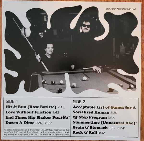 Tha Retail Simps - Reverberant Scratch: 9 Shots In Tha Dark [Vinyl] | Total Punk (TPR-122) - 2