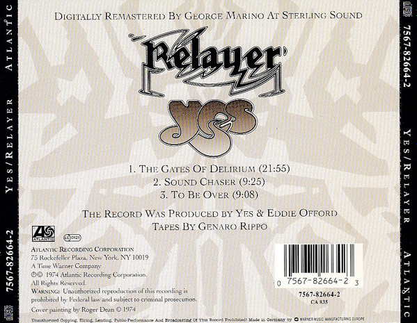 Yes - Relayer | Atlantic (7567-82664-2) - 2