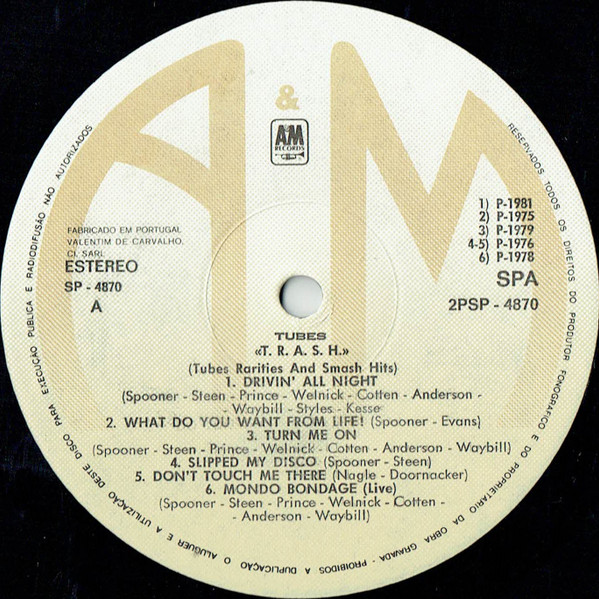 The Tubes - T.R.A.S.H. (Tubes Rarities And Smash Hits) | A&M Records (2PSP-4870) - 3