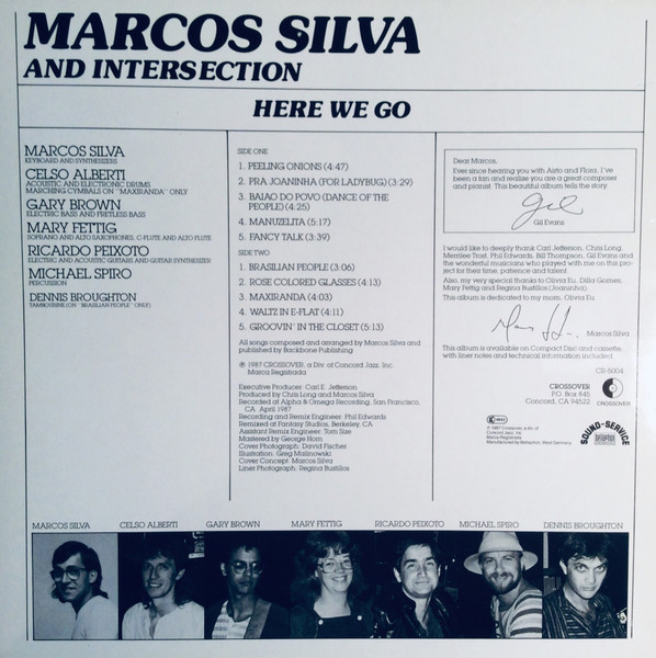Marcos Silva And Intersection - Here We Go | Crossover Records (CR-5004) - 2