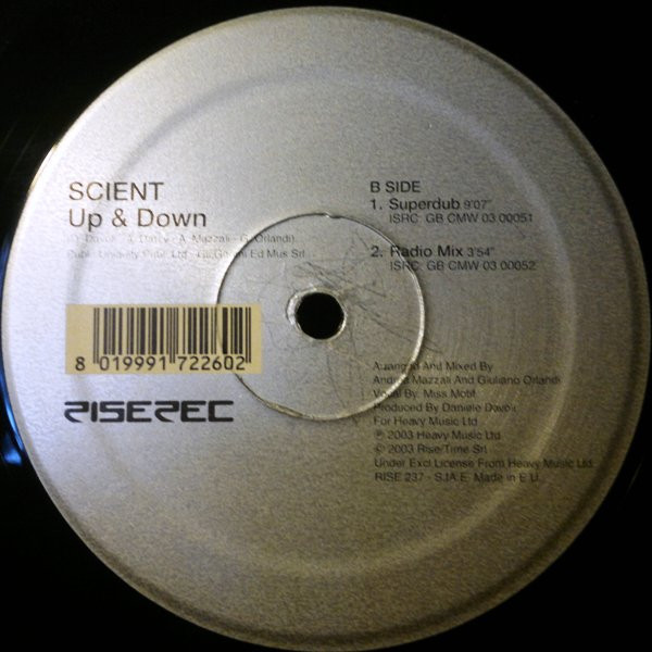 Scient - Up & Down | Rise (RISE 237) - 2