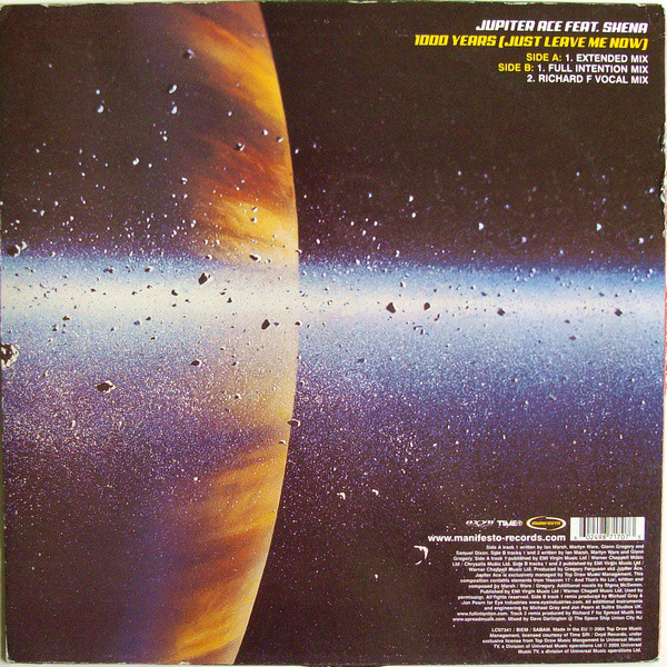 Jupiter Ace Feat. Shena - 1000 Years (Just Leave Me Now) | Manifesto (9871707) - 2